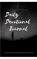 Daily Devotional Journal: One Bible Verse a Day - 100 Days of Bible Journaling and Reflection - God Cosmos