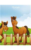 Horses Coloring Book 3