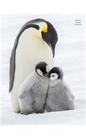 Unruled Penguin Notebook: Unruled, Blank Notebook. No Lines. No Page Numbers. Glossy Cover with Image on Front and Back. Full Size at 8.5 X 11 Inches. Great for Artwork or Jo