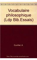 Vocabulaire Philosophique