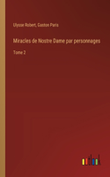 Miracles de Nostre Dame par personnages