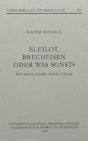 Bleilot, Brecheisen Oder Was Sonst?