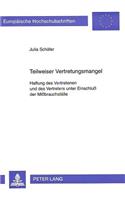 Teilweiser Vertretungsmangel