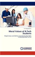 Moral Values of B.Tech Students