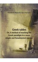 Greek tables Or, A method of teaching the Greek paradigm in a more simple and funadmental manner: (English)
