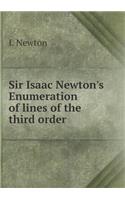 Sir Isaac Newton's Enumeration of Lines of the Third Order