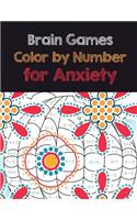 Brain Games Color by Number for Anxiety