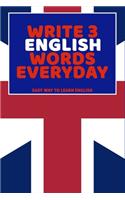 Write 3 English Words Everyday