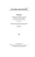Native American elder health issues