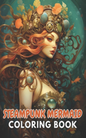 Steampunk Mermaid Coloring Book