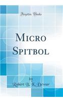 Micro Spitbol (Classic Reprint)