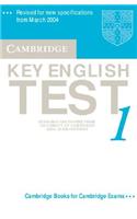Cambridge Key English Test 1 Audio Cassette