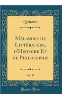 Mélanges de Littérature, d'Histoire Et de Philosophie, Vol. 37 (Classic Reprint)