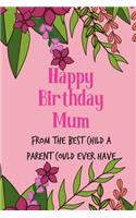 Happy Birthday Mum, from the Best Child