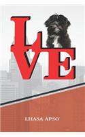 Lhasa Apso: Dog Love Park Handwriting Practice Journal Notebook Book Is 120 Pages 6x9