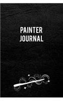 Painter Journal: Blank Line Painter Journal / Planner / Career / Co-Worker / Job Gift (6 x 9 - 110 Wide Pages)