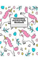 Handwriting Practice Paper Workbook