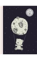 Primary Composition Notebook: Cute bear space Primary Composition Notebook Grades K-2 Story Journal: Picture Space And Dashed Midline Kindergarten to Early Childhood 110 Story Pa(1 Cute Bear Space)