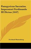 Panegyricus Sacratiss. Imperatori Ferdinando III Dictus (1647)