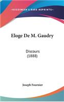 Eloge De M. Gaudry