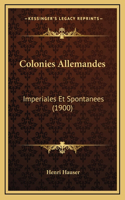 Colonies Allemandes