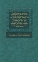 Tales, Romances, Apologues, Anecedotes and Novels