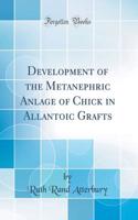 Development of the Metanephric Anlage of Chick in Allantoic Grafts (Classic Reprint)