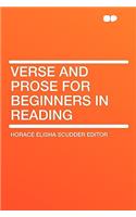 Verse and Prose for Beginners in Reading