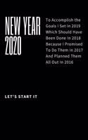 new year 2020 notebook