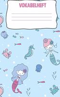 Vokabelheft: Softcover I extra dickes Vokabelheft I A5 I 200 Seiten I zweispaltig I Sprachen lernen und üben I Fremdsprachen wie englisch, spanisch, französisch 