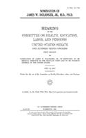 Nomination of James W. Holsinger, Jr., M.D., Ph. D.
