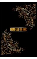 Phone Call Log Book