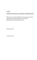 Measurement of the Light Flux Density Patterns from Luminaires Proposed as Photon Sources for Photosynthesis During Space Travel