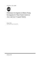 Preliminary Investigation on Battery Sizing Investigation for Thrust Vector Control on Ares I and Ares V Launch Vehicles