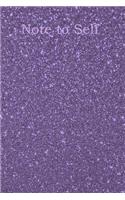 Note to Self: A Purple Sparkle Blank Lined Journal