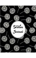 Sermon Journal Notebook Dandelions Pattern 10