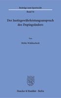 Der Justizgewahrleistungsanspruch Des Dopingsunders