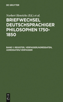 Briefwechsel Deutschsprachiger Philosophen 1750-1850
