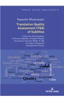 Translation Quality Assessment (TQA) of Subtitles