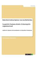 gestión humana desde el desempeño organizacional