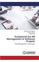 Framework For HR Management in Software Projects