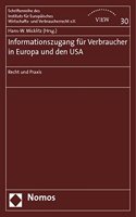 Informationszugang Fur Verbraucher in Europa Und Den USA
