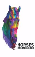 Horses Coloring Book