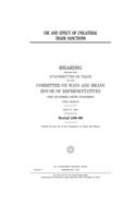 Use and effect of unilateral trade sanctions