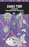 Malbücher - Stressabbauende Tiermotive - Süßes Tier