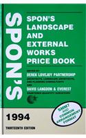 Spon's Landscape and External Works Price Book 1994