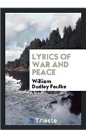 LYRICS OF WAR AND PEACE