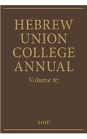 Hebrew Union College Annual Volume 87