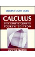 SSG- CALCULUS STUDENT STUDY GUIDE 4E