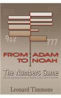 From Adam to Noah-The Numbers Game